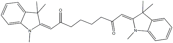 1,8-bis(1,3,3-trimethyl-1,3-dihydro-2H-indol-2-ylidene)-2,7-octanedione 结构式