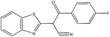 2-(1,3-benzothiazol-2-yl)-3-(4-fluorophenyl)-3-oxopropanenitrile 结构式