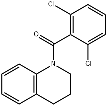 1-(2,6-dichlorobenzoyl)-1,2,3,4-tetrahydroquinoline 结构式