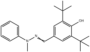 3,5-ditert-butyl-4-hydroxybenzaldehyde methyl(phenyl)hydrazone 结构式