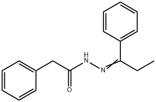 2-phenyl-N'-(1-phenylpropylidene)acetohydrazide 结构式