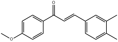 3-(3,4-dimethylphenyl)-1-(4-methoxyphenyl)-2-propen-1-one 结构式