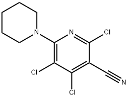 2,4,5-trichloro-6-piperidin-1-ylnicotinonitrile 结构式