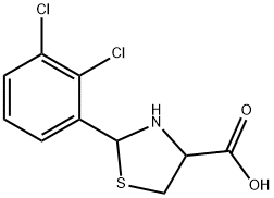 2-(2,3-dichlorophenyl)-1,3-thiazolidine-4-carboxylic acid 结构式