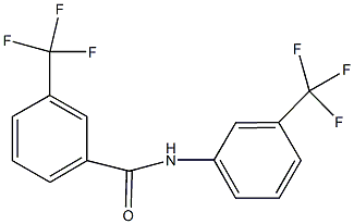 3-(trifluoromethyl)-N-[3-(trifluoromethyl)phenyl]benzamide 结构式