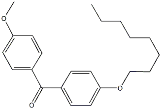 (4-methoxyphenyl)[4-(octyloxy)phenyl]methanone 结构式
