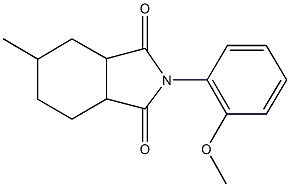 2-(2-methoxyphenyl)-5-methylhexahydro-1H-isoindole-1,3(2H)-dione 结构式