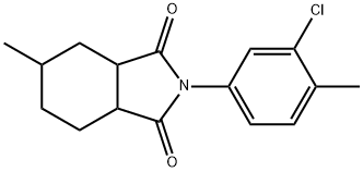 2-(3-chloro-4-methylphenyl)-5-methylhexahydro-1H-isoindole-1,3(2H)-dione 结构式