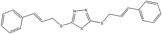 2,5-bis(cinnamylsulfanyl)-1,3,4-thiadiazole 结构式