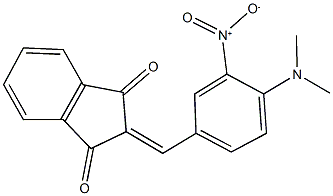 2-{4-(dimethylamino)-3-nitrobenzylidene}-1H-indene-1,3(2H)-dione 结构式