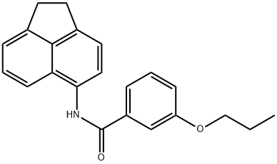 N-(1,2-dihydro-5-acenaphthylenyl)-3-propoxybenzamide 结构式