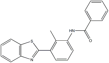 N-[3-(1,3-benzothiazol-2-yl)-2-methylphenyl]benzamide 结构式