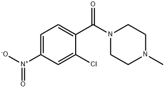 1-{2-chloro-4-nitrobenzoyl}-4-methylpiperazine 结构式