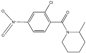 1-{2-chloro-4-nitrobenzoyl}-2-methylpiperidine 结构式