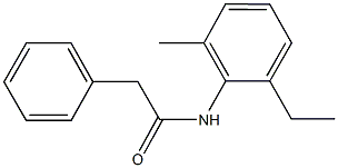 N-(2-ethyl-6-methylphenyl)-2-phenylacetamide 结构式