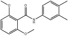 N-(3,4-dimethylphenyl)-2,6-dimethoxybenzamide 结构式