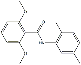N-(2,5-dimethylphenyl)-2,6-dimethoxybenzamide 结构式