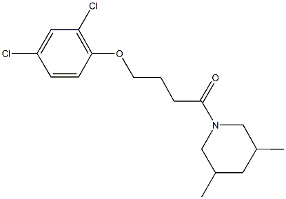 2,4-dichlorophenyl 4-(3,5-dimethyl-1-piperidinyl)-4-oxobutyl ether 结构式