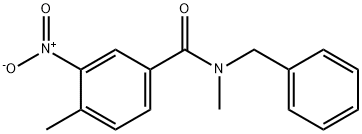 N-benzyl-3-nitro-N,4-dimethylbenzamide 结构式