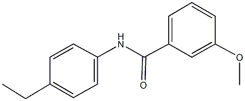 N-(4-ethylphenyl)-3-methoxybenzamide 结构式