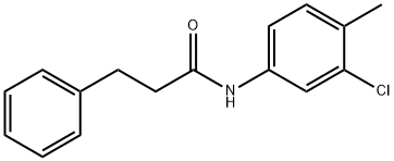 N-(3-chloro-4-methylphenyl)-3-phenylpropanamide 结构式