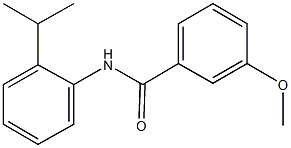 N-(2-isopropylphenyl)-3-methoxybenzamide 结构式