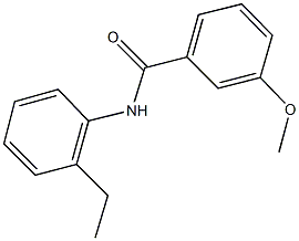 N-(2-ethylphenyl)-3-methoxybenzamide 结构式