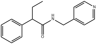 2-phenyl-N-(pyridin-4-ylmethyl)butanamide 结构式