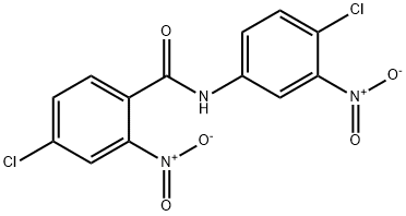 4-chloro-N-{4-chloro-3-nitrophenyl}-2-nitrobenzamide 结构式