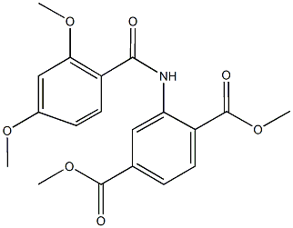 dimethyl 2-[(2,4-dimethoxybenzoyl)amino]terephthalate 结构式
