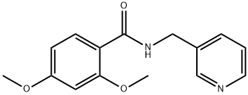 2,4-dimethoxy-N-(3-pyridinylmethyl)benzamide 结构式