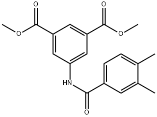 dimethyl 5-[(3,4-dimethylbenzoyl)amino]isophthalate 结构式