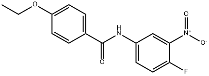 4-ethoxy-N-{4-fluoro-3-nitrophenyl}benzamide 结构式