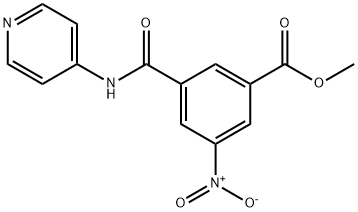 methyl 3-nitro-5-[(4-pyridinylamino)carbonyl]benzoate 结构式