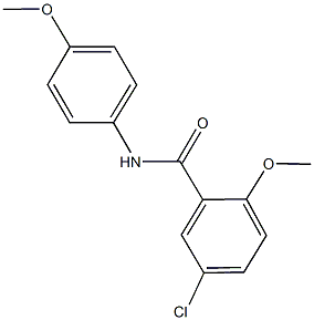 5-chloro-2-methoxy-N-(4-methoxyphenyl)benzamide 结构式