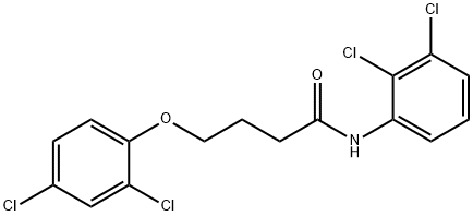 4-(2,4-dichlorophenoxy)-N-(2,3-dichlorophenyl)butanamide 结构式