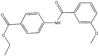 ethyl 4-[(3-methoxybenzoyl)amino]benzoate 结构式