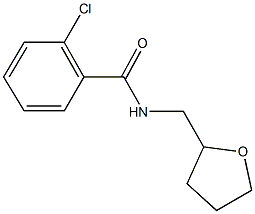 2-chloro-N-(tetrahydro-2-furanylmethyl)benzamide 结构式