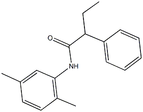 N-(2,5-dimethylphenyl)-2-phenylbutanamide 结构式