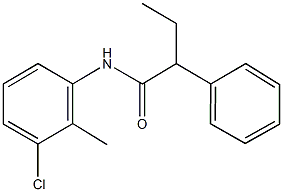 N-(3-chloro-2-methylphenyl)-2-phenylbutanamide 结构式