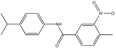 3-nitro-N-(4-isopropylphenyl)-4-methylbenzamide 结构式