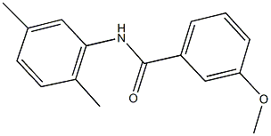 N-(2,5-dimethylphenyl)-3-methoxybenzamide 结构式