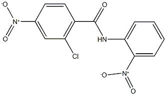 2-chloro-4-nitro-N-{2-nitrophenyl}benzamide 结构式
