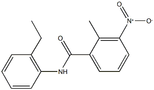 N-(2-ethylphenyl)-3-nitro-2-methylbenzamide 结构式