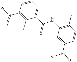 3-nitro-N-{5-nitro-2-methylphenyl}-2-methylbenzamide 结构式