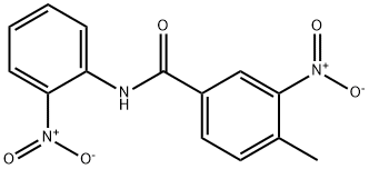 3-nitro-N-{2-nitrophenyl}-4-methylbenzamide 结构式