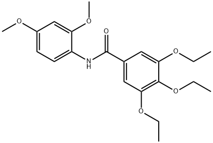 N-(2,4-dimethoxyphenyl)-3,4,5-triethoxybenzamide 结构式