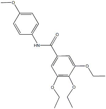 3,4,5-triethoxy-N-(4-methoxyphenyl)benzamide 结构式