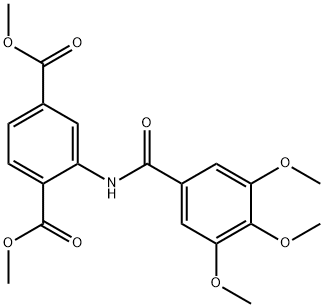 dimethyl 2-[(3,4,5-trimethoxybenzoyl)amino]terephthalate 结构式