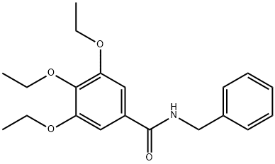 N-benzyl-3,4,5-triethoxybenzamide 结构式